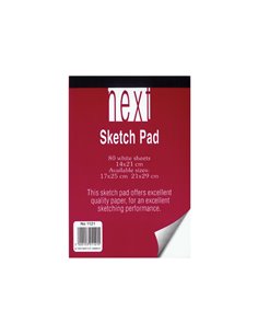 Next μπλοκ λευκό 14x21εκ. 80φυλ.