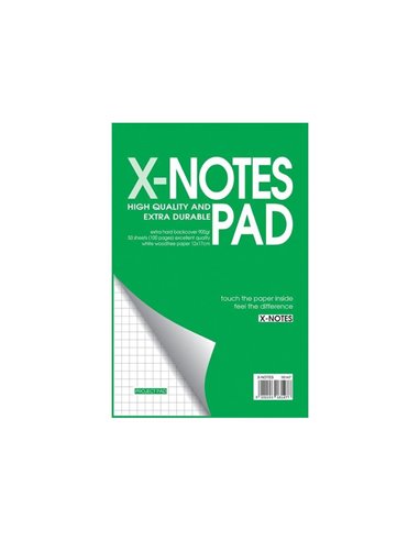 Next x-notes μπλοκ καρέ 12x17εκ. 50φυλ.