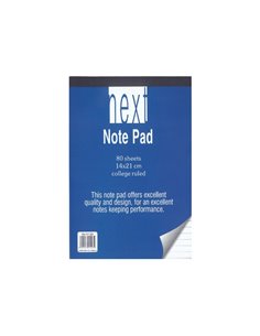 Next μπλοκ ριγέ 14x21εκ. 80φυλ.