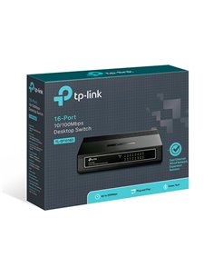 TP-LINK Desktop Switch TL-SF10016D, 10/100Mbps, 16 Θύρες, Ver. 7.0