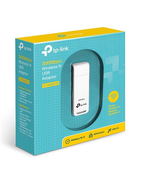 TP-LINK ασύρματος USB αντάπτορας δικτύου TL-WN821N, 300Mbps, Ver. 6.0