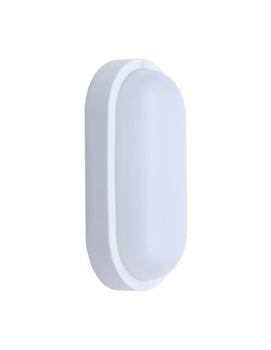 Φωτιστικό τοίχου LED 12W οβάλ λευκό 20,5x10,5x5,4εκ.