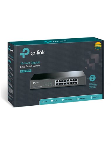 TP-LINK Easy Smart Switch TL-SG1016DE, 16-Port Gbit, Ver. 4.2
