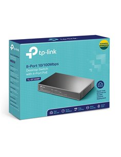 TP-LINK Desktop Switch TL-SF1008P 8 Θυρών, με 4-port POE, Ver. 6.0