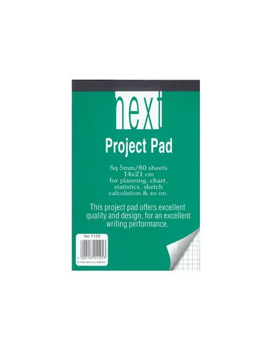 Next μπλοκ καρέ 14x21εκ. 80φυλ.