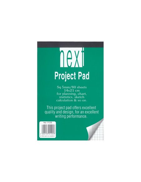 Next μπλοκ καρέ 14x21εκ. 80φυλ.