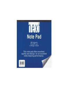 Next μπλοκ ριγέ 21x29εκ. 80φυλ.