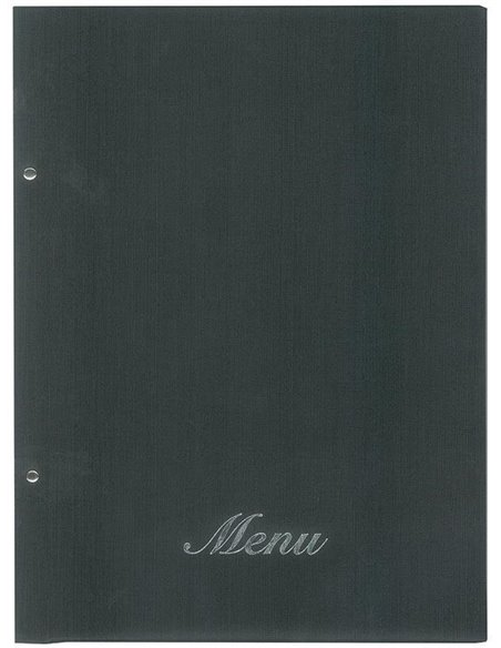 Next μενού εστιατορίου fabric μαύρο με 10 ζελατίνες και βίδες 24x32εκ.