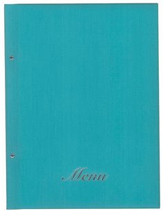 Next μενού εστιατορίου fabric γαλάζιο 24x32εκ. με 10 ζελατίνες και βίδες