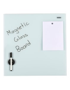 Μαγνητικός γυάλινος πίνακας λευκός 45x45εκ.
