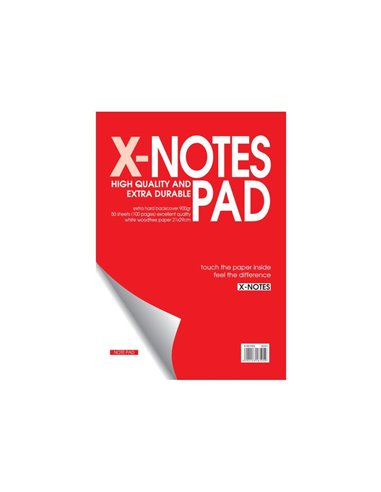 Next x-notes μπλοκ λευκό 21x29εκ. 50φυλ.