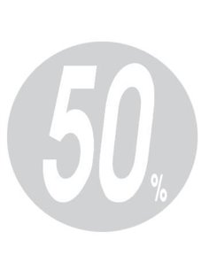 Next αφίσα "Κύκλος -50%" για βιτρίνες Ø32εκ.