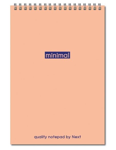 Next minimal μπλοκ σπιράλ 17x25εκ. 2θεμ. 80φυλ.
