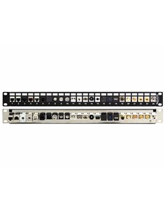 DELOCK keystone patch panel 43277, 19"/1U, 24 ports, μαύρο