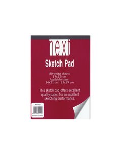 Next μπλοκ λευκό 17x25εκ. 80φυλ.