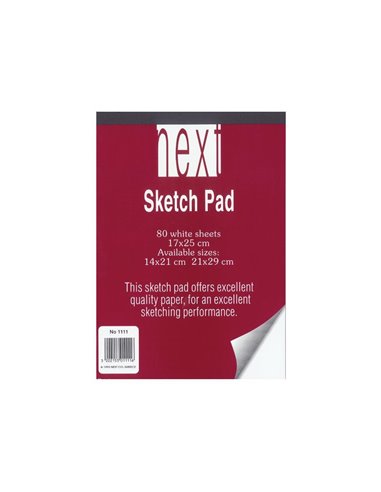 Next μπλοκ λευκό 17x25εκ. 80φυλ.