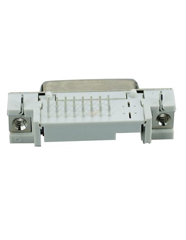 DVI Connector - DVI 25P, Nickel, White