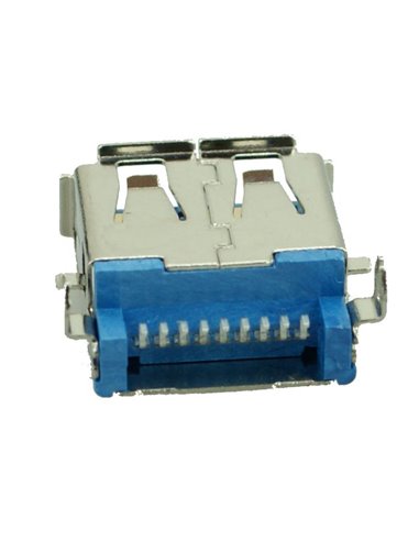 USB 3.0 Connector A TYPE (F, DIP), Silver