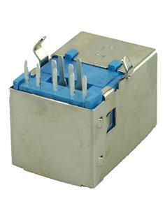 USB 3.0 Connector B TYPE (Solder out), Silver