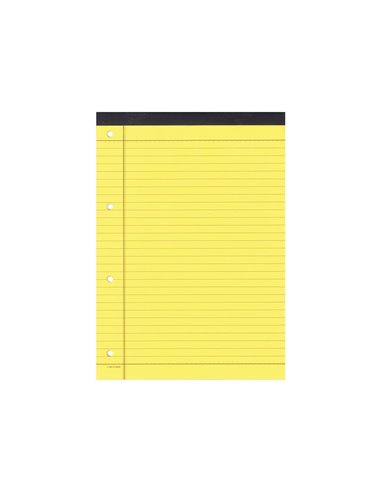 Next μπλοκ yellow-δικηγορικό ριγέ 21x29εκ. 40φυλ.