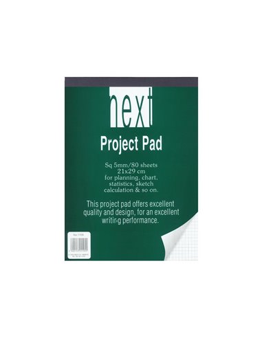 Next μπλοκ καρέ 21x29εκ. 80φυλ.