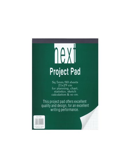 Next μπλοκ καρέ 21x29εκ. 80φυλ.