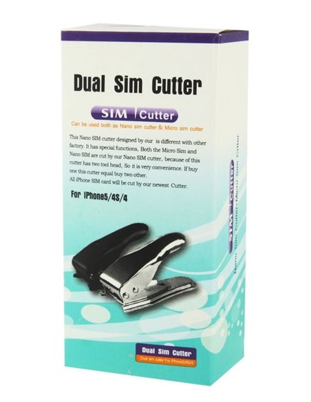 POWERTECH Dual SIM Κόπτης, Nano & Micro, Black