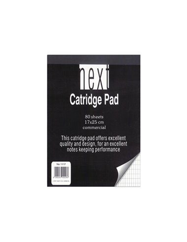 Next μπλοκ κατριγέ 17x25εκ. 80φυλ.