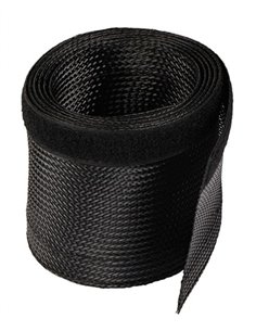 POWERTECH δεματικό καλωδίων τύπου Flex Wrap TIES-001, 1.8m, μαύρο