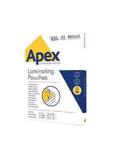 Fellowes Δίφυλλα Πλαστικοποίησης APEX MEDIUM DUT A3 100 τεμ 125mic - 6003401 2