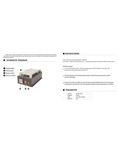 BEST Vacuum Seperator B-988, Temp control, 19 x 11