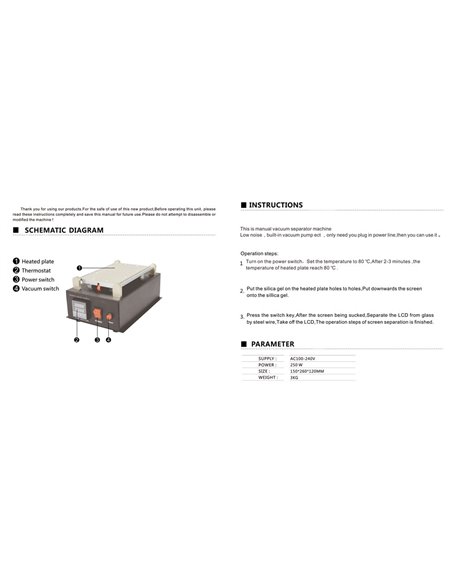 BEST Vacuum Seperator B-988, Temp control, 19 x 11