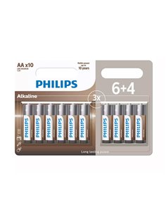 Philips LR6A10BP.GRS Αλκαλικές μπαταρίες υψηλής απόδοσης 10 τμχ AA 2