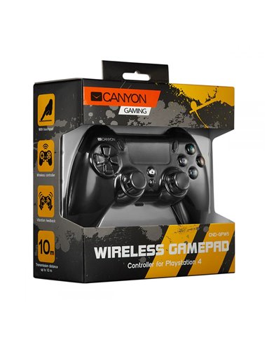 Canyon Wireless Gamepad With Touchpad For PS4 - CND-GPW5