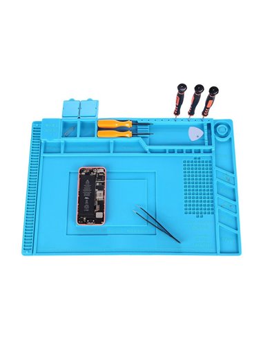 BEST βάση εργασίας S-160, αντιστατική, ελαστική, 30 x 45cm, μπλε