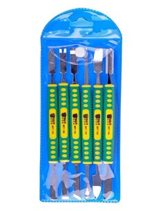 BEST Pry tools 6 τεμαχίων με Διπλή κεφαλή, μεταλλικό