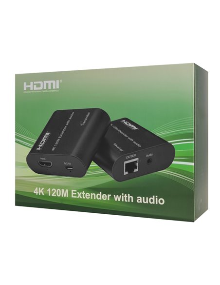 POWERTECH HDMI video extender CAB-H075 μέσω καλωδίου RJ45, 4K, 120m