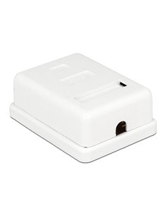 POWERTECH επιτοίχια πρίζα δικτύου CAB-N129, 1 θύρας, Cat.6 UTP, λευκή