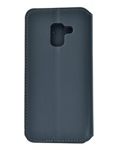 POWERTECH Θήκη Slim Leather για Samsung A5 2018, γκρι