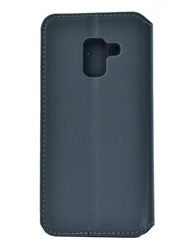 POWERTECH Θήκη Slim Leather για Samsung A5 2018, γκρι