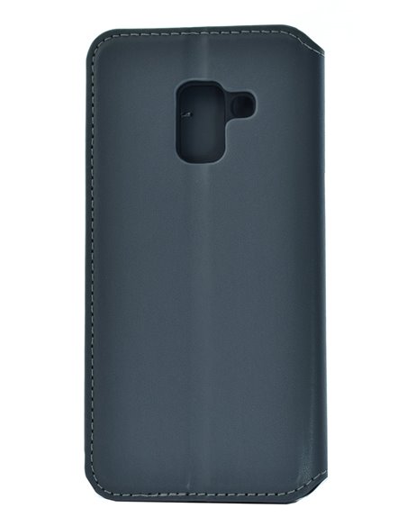POWERTECH Θήκη Slim Leather για Samsung A5 2018, γκρι