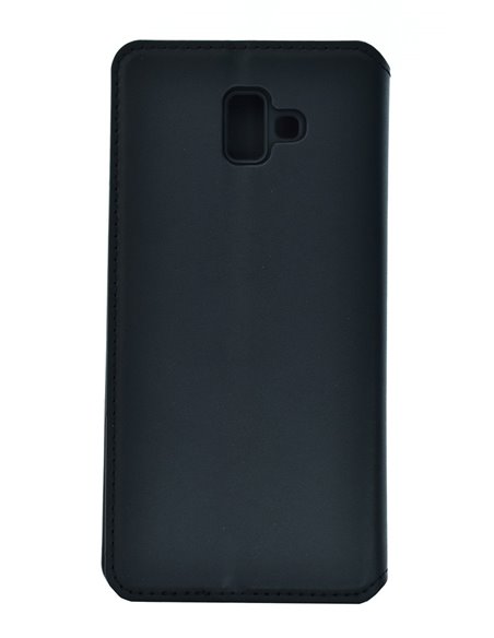 POWERTECH Θήκη Slim Leather για Samsung J6 Plus 2018, μαύρη