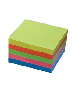 Αυτοκόλλητα χαρτάκια χρωματιστά 7,6x7.6εκ. 400φ.