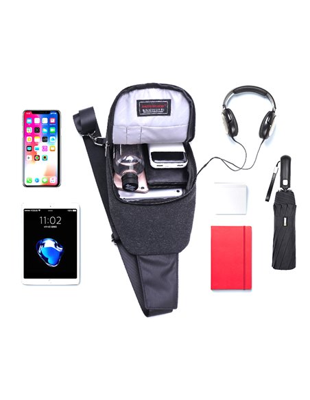 ARCTIC HUNTER τσάντα Crossbody XB0058, 5L, μαύρη