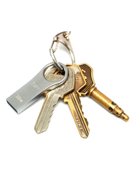 SILICON POWER USB Flash Drive Firma F80, 16GB, USB 2.0, ασημί