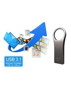 SILICON POWER USB Flash Drive Jewel 80, 32GB, USB 3.2, ασημί