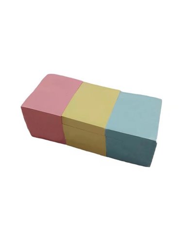 Αυτοκόλλητα χαρτάκια 3 χρώματα παλ 5.1x3.8εκ. 100φ.