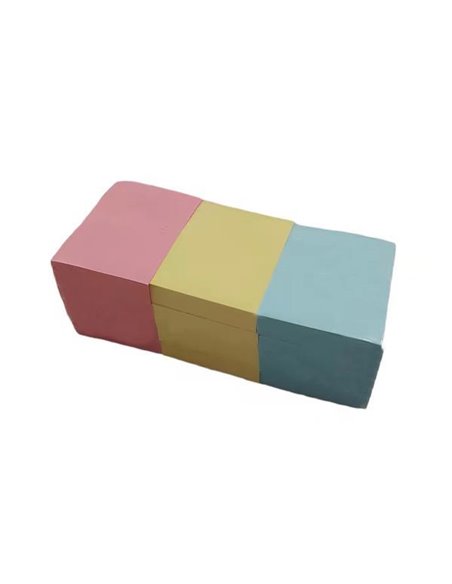 Αυτοκόλλητα χαρτάκια 3 χρώματα παλ 5.1x3.8εκ. 100φ.