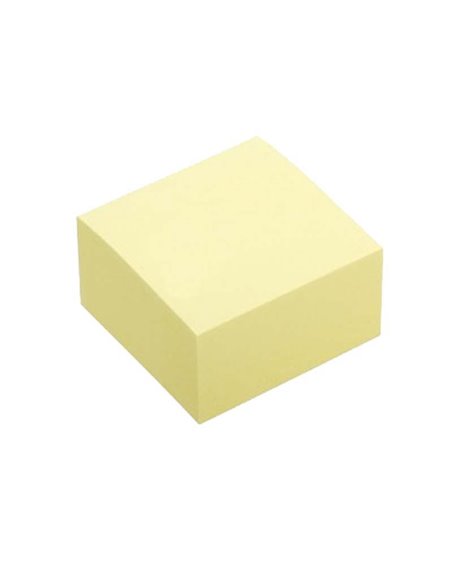 Αυτοκόλλητα χαρτάκια κίτρινα 7,6x7.6εκ. 400φ.