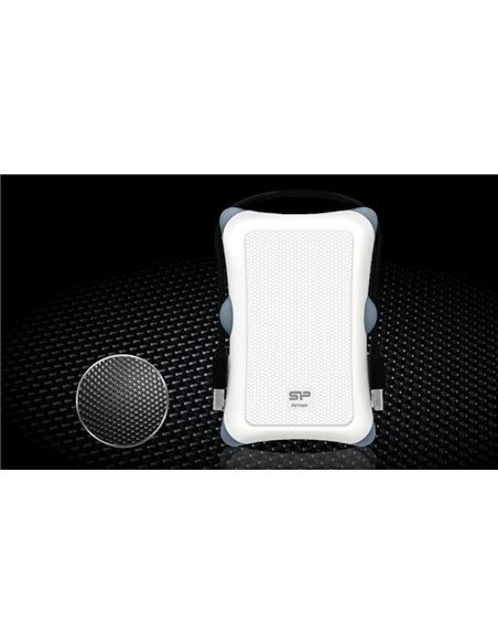 SILICON POWER εξωτερικός HDD Armor A30, 2TB, USB 3.2, λευκός
